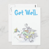 Carte Postale Bon rétablissement. (Devant / Derrière)