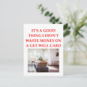 Carte Postale Bon rétablissement (Debout devant)