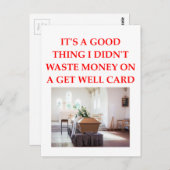 Carte Postale Bon rétablissement (Devant / Derrière)