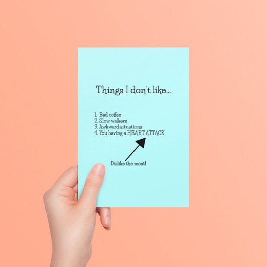 Carte Postale Bon rétablissement après une crise cardiaque