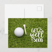 Carte Postale Bon rétablissement pour golfeur (Devant / Derrière)
