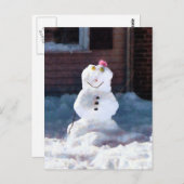 Carte Postale Bon Snowman (Devant / Derrière)