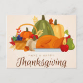 Carte Postale Bon thanksgiving (Devant)