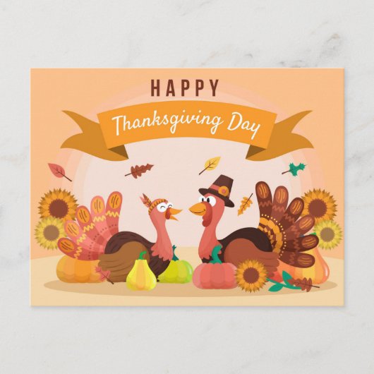 Carte postale bon thanksgiving (Devant)