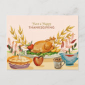 Carte postale bon thanksgiving (Devant)