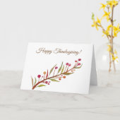 Carte postale bon thanksgiving (Fleur jaune)