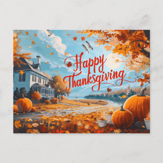 Carte postale bon thanksgiving