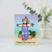 Carte postale bon thanksgiving (Debout devant)