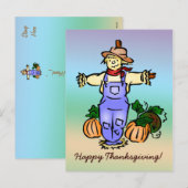 Carte postale bon thanksgiving (Devant / Derrière)
