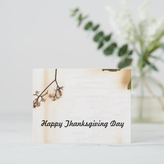 Carte Postale Bon thanksgiving (Debout devant)