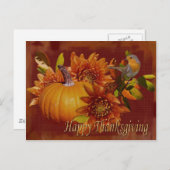 Carte postale bon thanksgiving (Devant / Derrière)