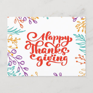 Carte postale bon thanksgiving