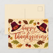 Carte postale bon thanksgiving (Devant / Derrière)