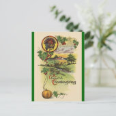 Carte postale Bon thanksgiving antique vintage (Debout devant)