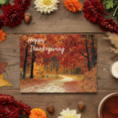 Carte Postale Bon thanksgiving Automne Paysage Scène Automne