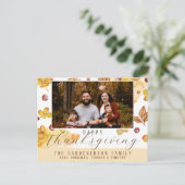 Carte Postale Bon thanksgiving d'automne (Debout devant)