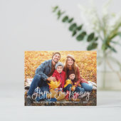 Carte Postale Bon thanksgiving de calligraphie moderne Photo de (Debout devant)