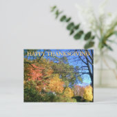 Carte postale bon thanksgiving FALL (Debout devant)