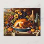 Carte Postale Bon thanksgiving, fête colorée, (Devant)