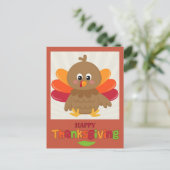 Carte postale bon thanksgiving mignonne Cartoon Tu (Debout devant)