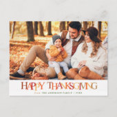 Carte Postale Bon thanksgiving photo couleur automne (Devant)