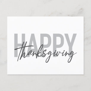 Carte Postale Bon thanksgiving simple, urbain, tendance, moderne