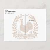 Carte postale bon thanksgiving Turquie (Dos)