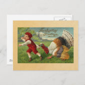 Carte postale Bon thanksgiving vintage (Devant / Derrière)