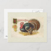 Carte postale Bon thanksgiving vintage (Devant / Derrière)