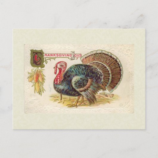 Carte postale Bon thanksgiving vintage (Devant)