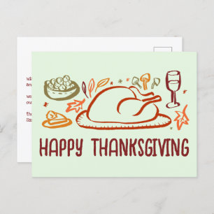 Carte Postale Bon thanksgiving Whimsgiving sur mesure