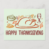 Carte Postale Bon thanksgiving Whimsgiving sur mesure (Devant)