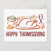 Carte Postale Bon thanksgiving Whimsgiving sur mesure (Devant)