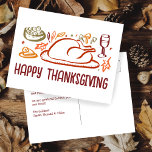 Carte Postale Bon thanksgiving Whimsgiving sur mesure<br><div class="desc">Carte postale idéale pour souhaiter bon thanksgiving à la famille, aux amis ou aux collègues! L'art fait main pour vous ! Parfait pour un jour de fête de Thanksgiving ou d'Amical - changez le texte pour vos besoins. ENTIÈREMENT PERSONNALISABLE ! Cliquez sur "Personnaliser" ci-dessus pour modifier le texte à l'avant...</div>