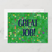 CARTE POSTALE BON TRAVAIL (Devant / Derrière)