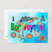 Carte Postale Bon voyage (Devant / Derrière)