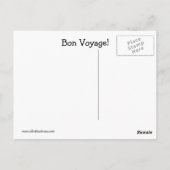 Carte postale Bon Voyage Humour (Dos)