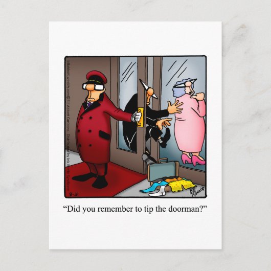 Carte postale Bon Voyage Humour (Devant)