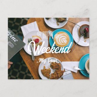 Carte Postale Bon week-end ma chère