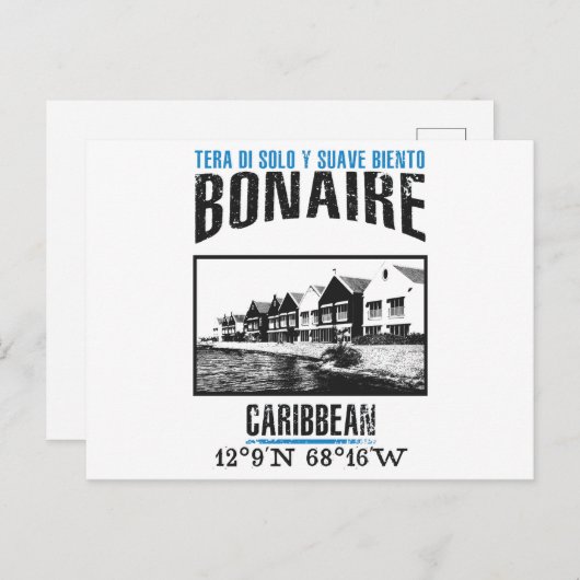 Carte Postale Bonaire (Devant / Derrière)