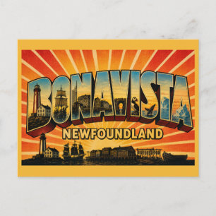 Carte Postale Bonavista Terre-Neuve, ville phare