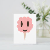 Carte Postale Bonbon de coton rose (Debout devant)