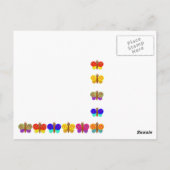 Carte postale BonBon Imaginaire Papillon (Dos)