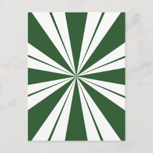 Carte Postale Bonbon rayé à la menthe verte