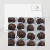 Carte Postale Bonbons au chocolat (Devant / Derrière)