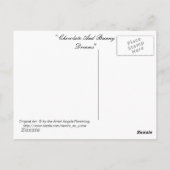 Carte Postale Bonbons Au Chocolat Et Lapin Et Fille (Dos)