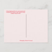 Carte Postale Bonbons blanc et rouge Whimsical Arbre de Noël à t (Dos)