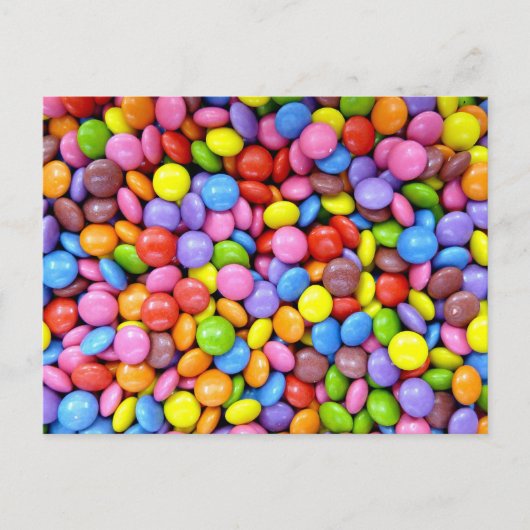 Carte Postale Bonbons colorés (Devant)