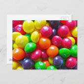 Carte Postale Bonbons colorés (Devant / Derrière)