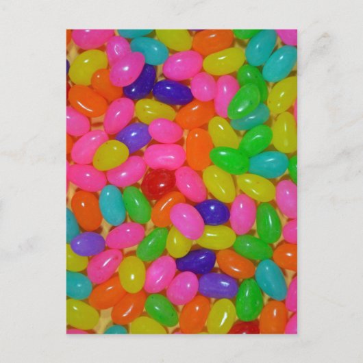 Carte Postale Bonbons de jellybean colorés (Devant)